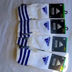 *NEW* 4 PAIR Adidas Copa Zone Cushion III Socks